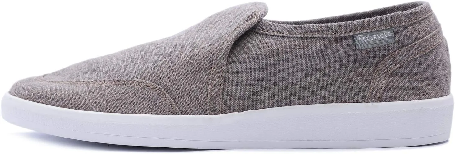 FEVERSOLE Comfort Women's Slip-On Lightweight Walking Shoes Casual Outfits Canvas Breathable Soft Loafers