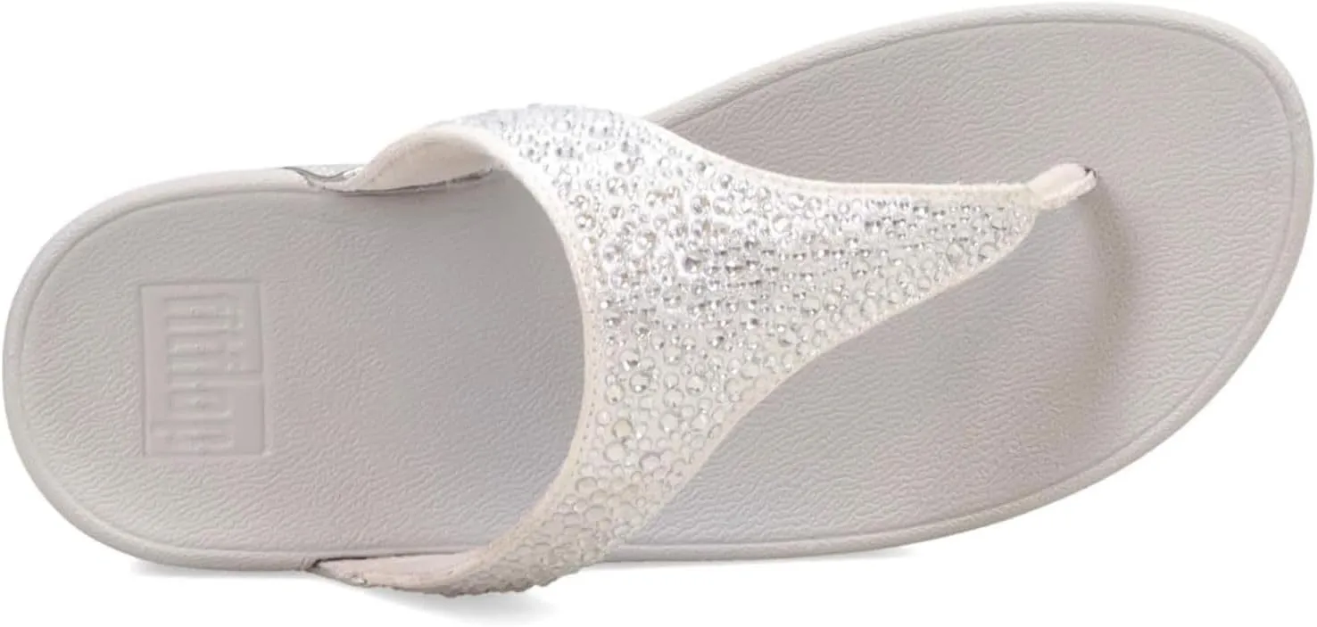 FitFlop Women's Lulu Crystal-Mix Toe-Post Sandals Wedge