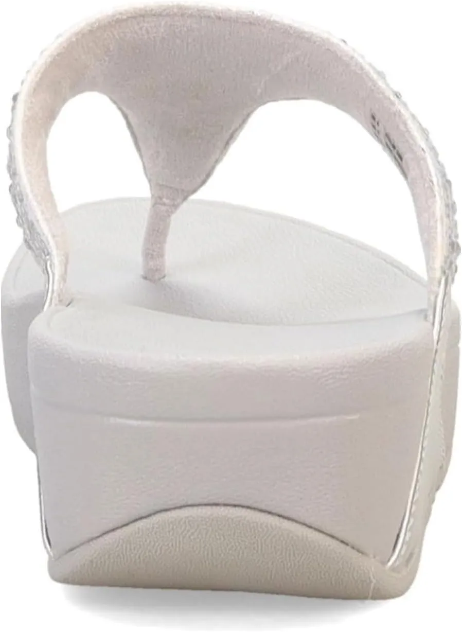FitFlop Women's Lulu Crystal-Mix Toe-Post Sandals Wedge