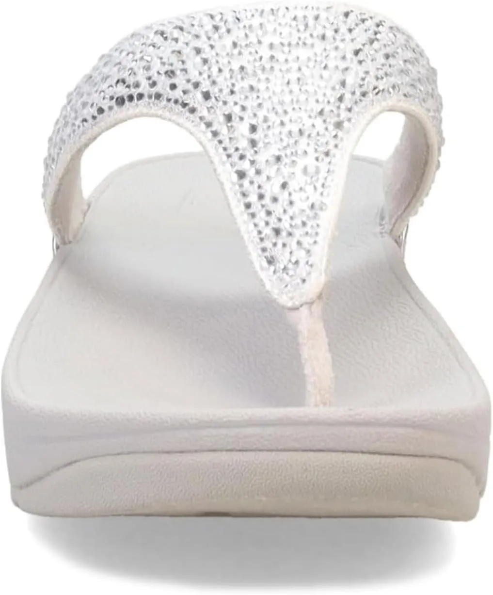 FitFlop Women's Lulu Crystal-Mix Toe-Post Sandals Wedge