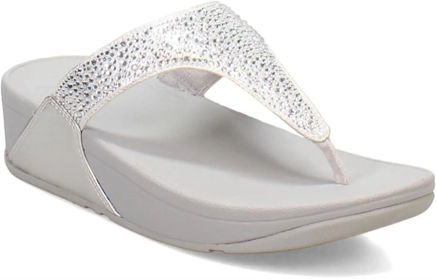 FitFlop Women's Lulu Crystal-Mix Toe-Post Sandals Wedge