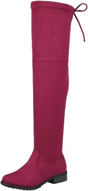 Forever Link Jalen-H4 Women's Over The Knee Thigh High Flat Boot