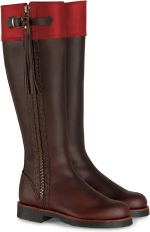 FOWT Women Cowboy Knee High Boots Low Chunky Heel Fringed Knee Boots Round Toe Side Zipper Buckle Boots, Tassel Western Riding Boots Casual or Dress up, Size 4-16