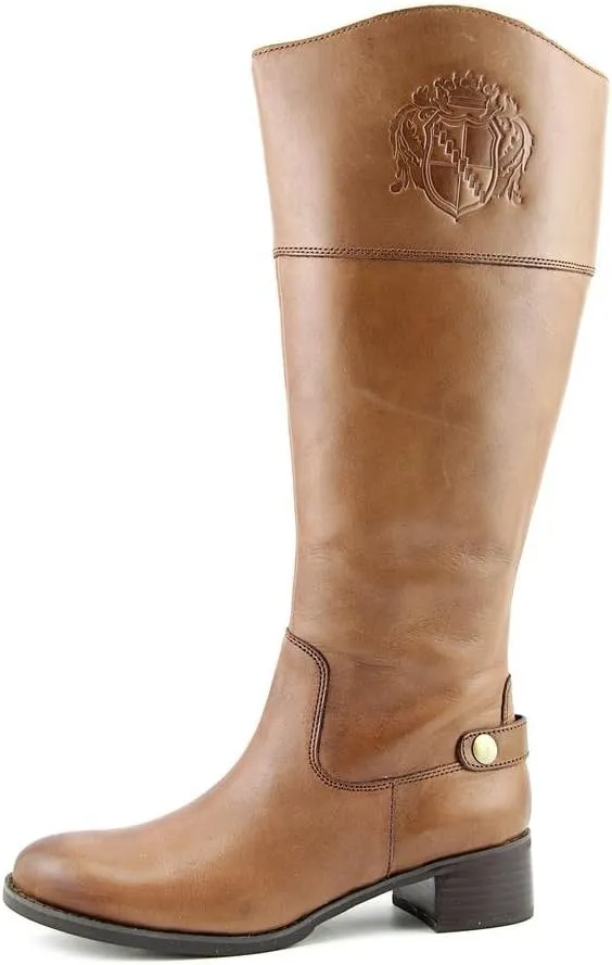 Franco Sarto Women's Chip Wide Calf Tall Riding Leather Boot