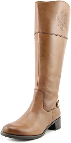 Franco Sarto Women's Chip Wide Calf Tall Riding Leather Boot