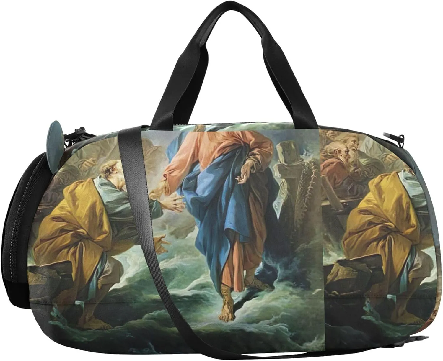 Francois Boucher Saint Peter Painting Girls Duffle Bags for Travel Toddler Weekender Bags Kids Gym Duffle Boys Carry on Duffel Bag