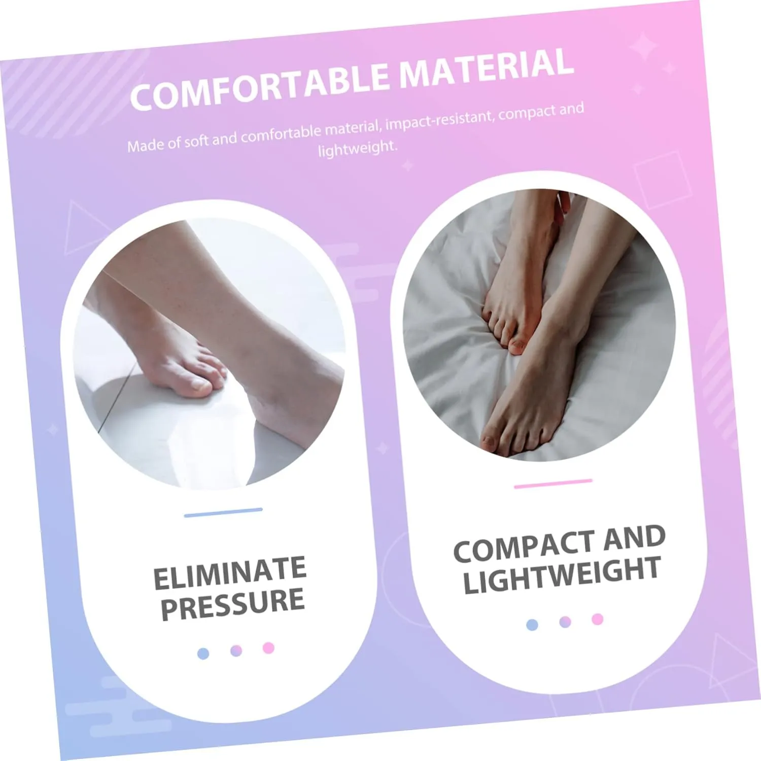 FRCOLOR Foot Insoles for Heeled Shoes Women's Men's Front Foot Pads Half-Size Non-Slip and Sturdy