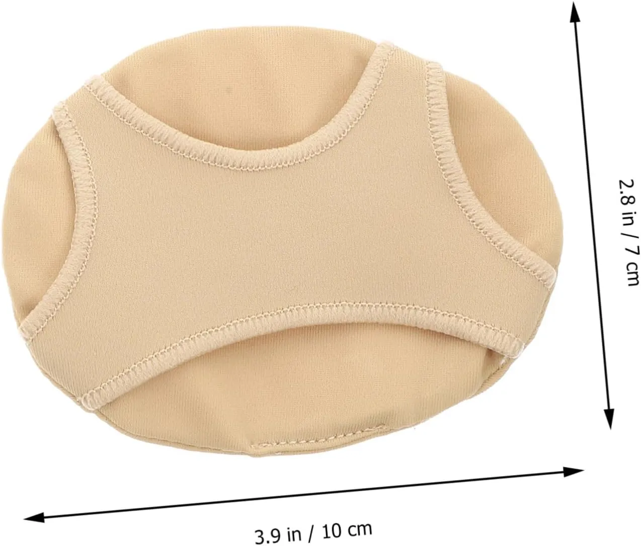 FRCOLOR Foot Insoles for Heeled Shoes Women's Men's Front Foot Pads Half-Size Non-Slip and Sturdy