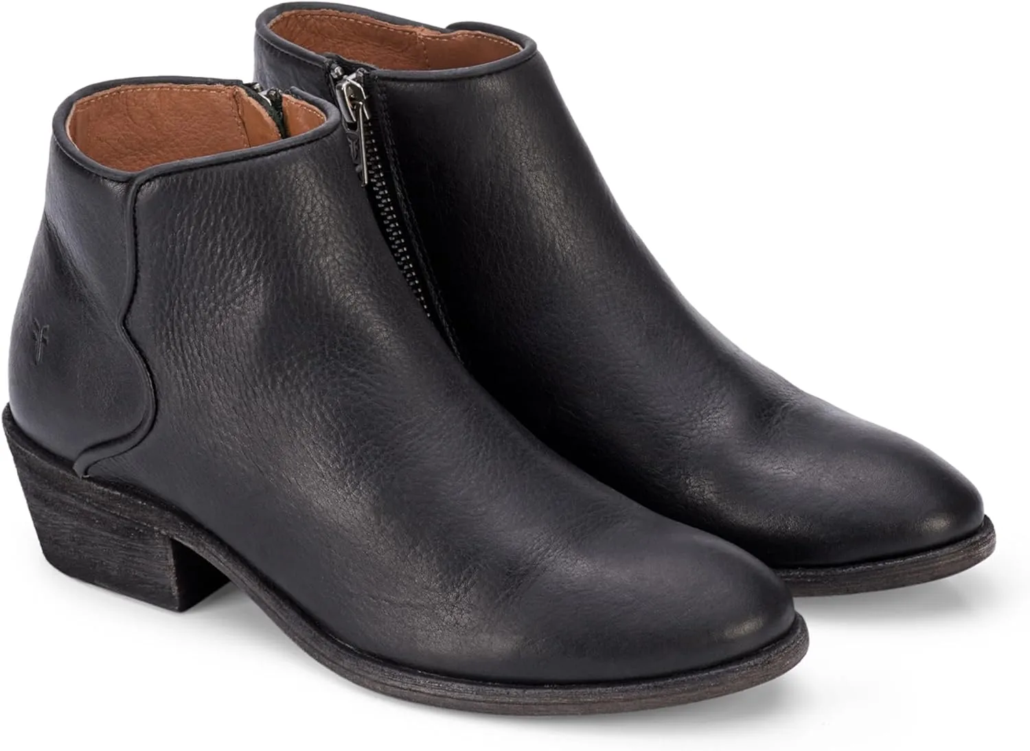 Frye Carson Piping Booties for Women Made from Soft Full-Grain Leather with Signature Western-Inspired Piping Detail and Supple Leather Lining – 4” Shaft Height