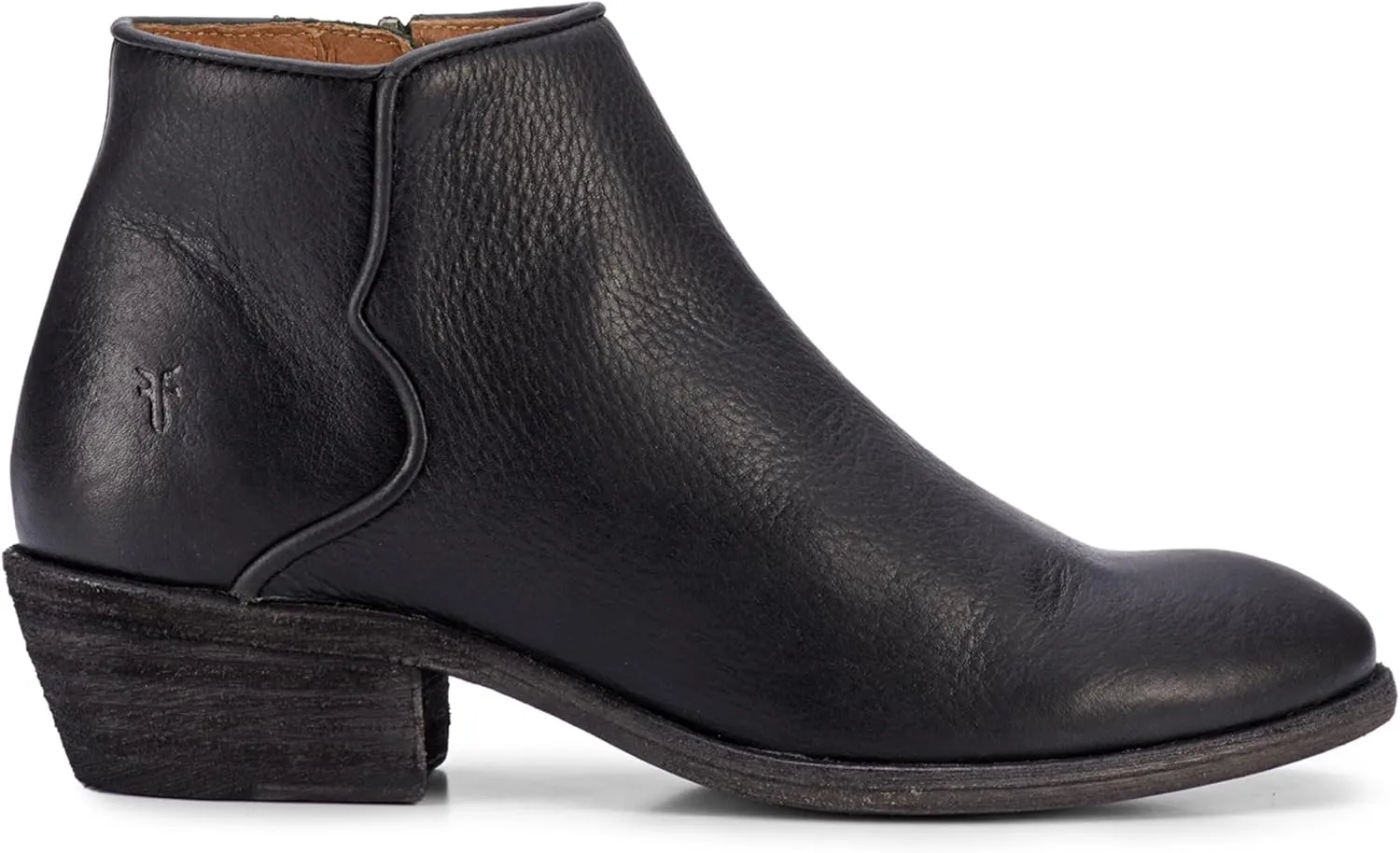Frye Carson Piping Booties for Women Made from Soft Full-Grain Leather with Signature Western-Inspired Piping Detail and Supple Leather Lining – 4” Shaft Height