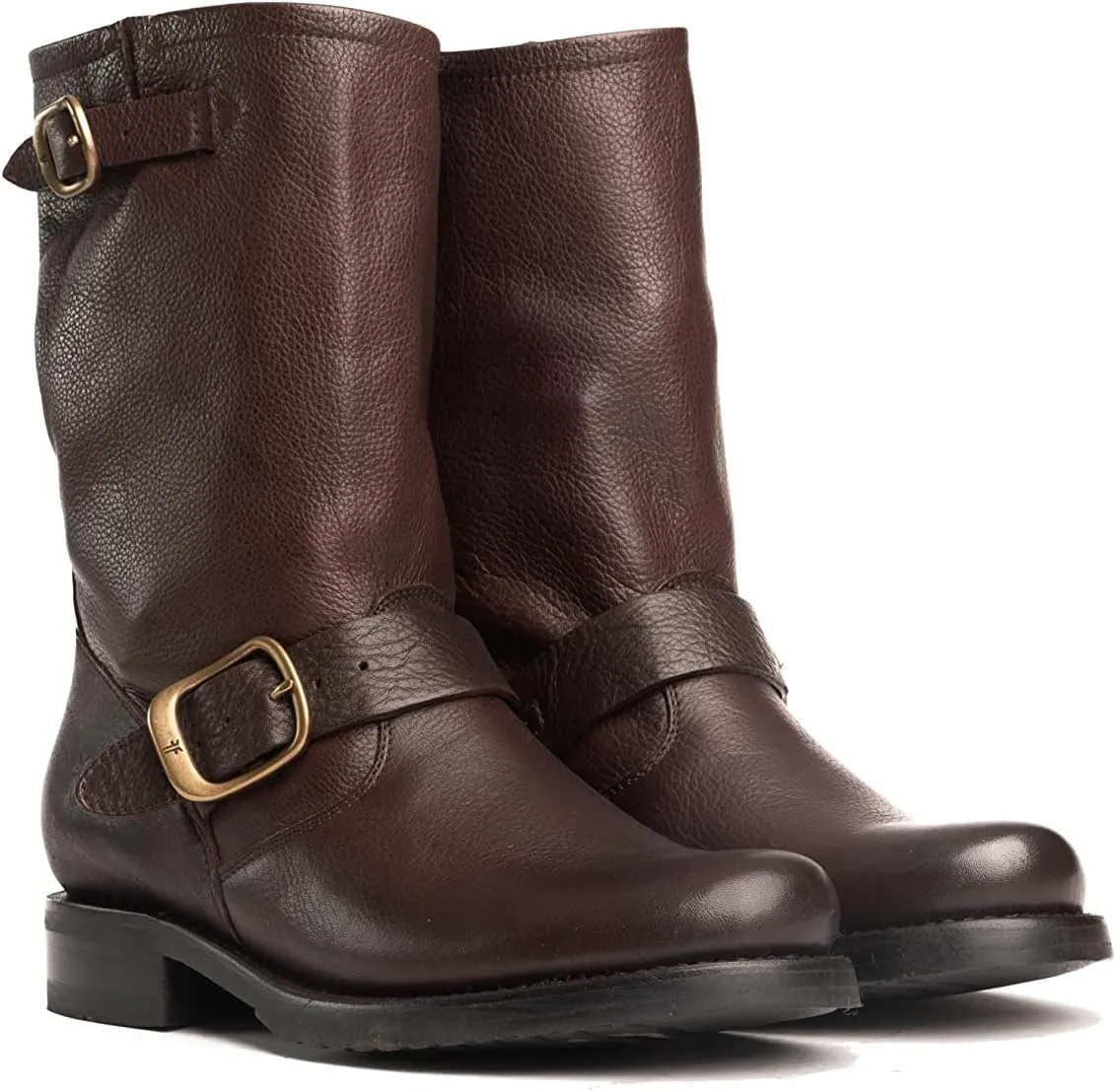 Frye Veronica Short Boots for Women Made from Full-Grain Leather with Antique Metal Hardware, Goodyear Welt Construction, and Rubber Lug Soles – 6 ¾” Shaft Height