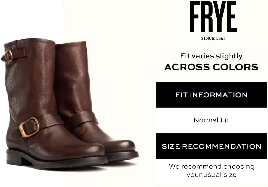 Frye Veronica Short Boots for Women Made from Full-Grain Leather with Antique Metal Hardware, Goodyear Welt Construction, and Rubber Lug Soles – 6 ¾” Shaft Height