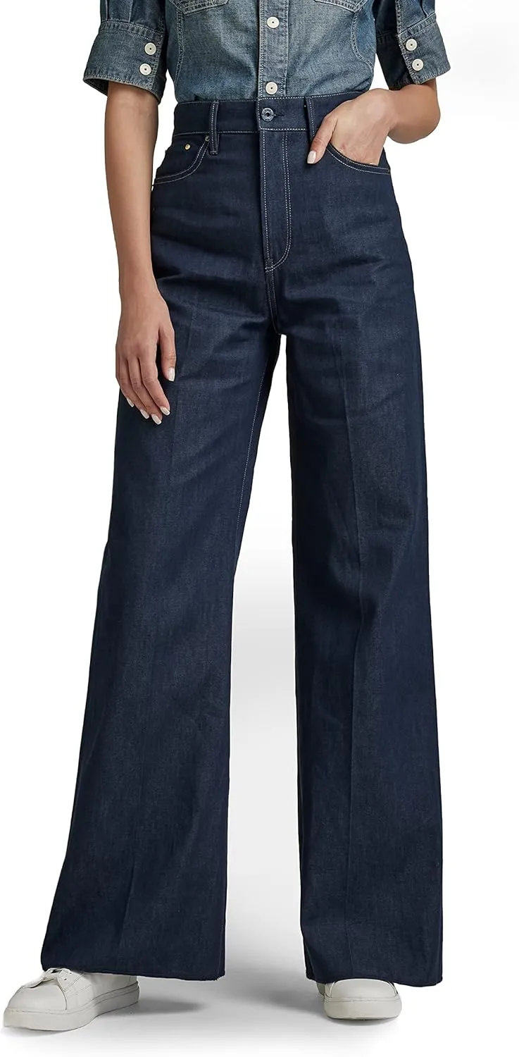 G-STAR Women's Deck Ultra High Wide Leg Jeans