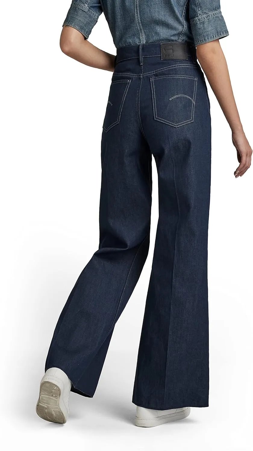 G-STAR Women's Deck Ultra High Wide Leg Jeans