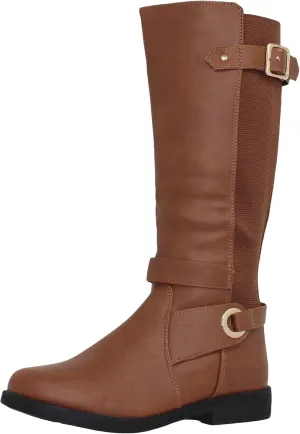 Generation Y Girl's Mid-Calf Knee-High Boots Riding Zip Closure