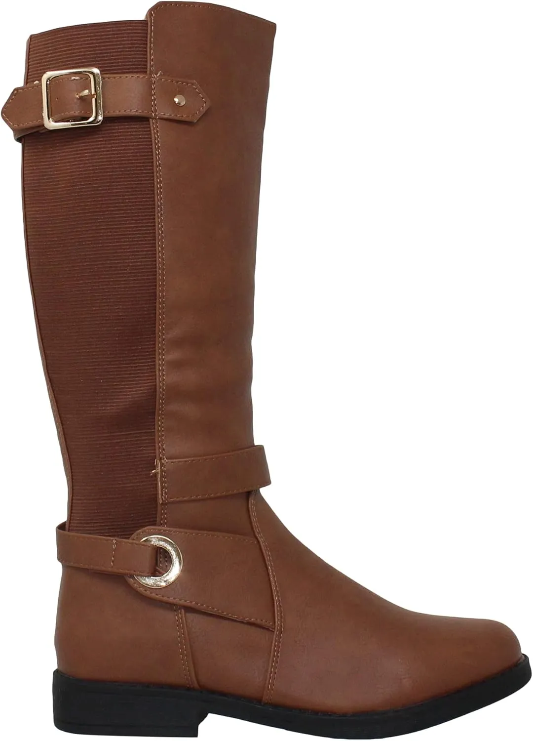 Generation Y Girl's Mid-Calf Knee-High Boots Riding Zip Closure