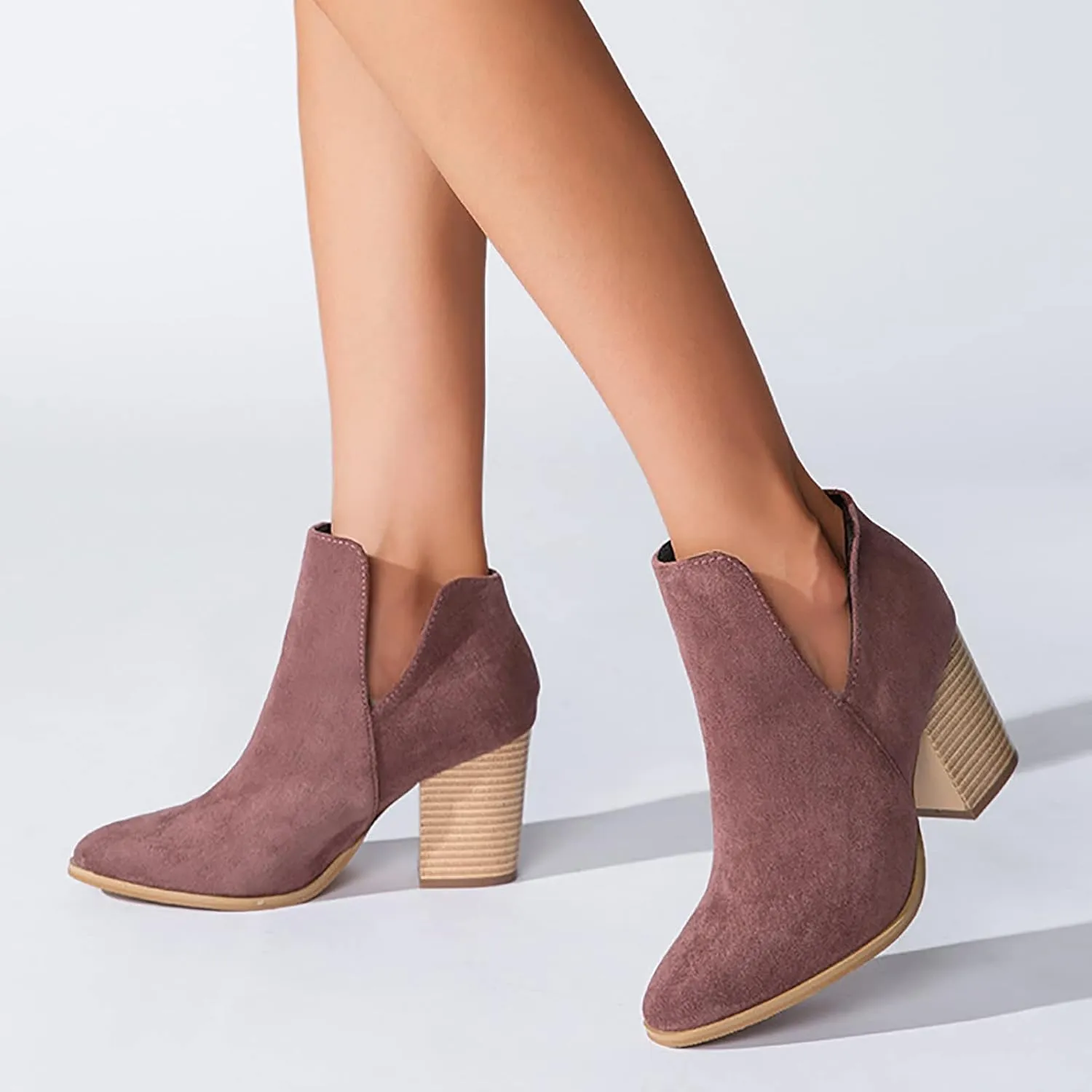 Gibobby Cowboy Boots for Women Square Toe Women Cowgirl Boots Ladies Retro Ankle Boots Embroidered Western Short Boots 52