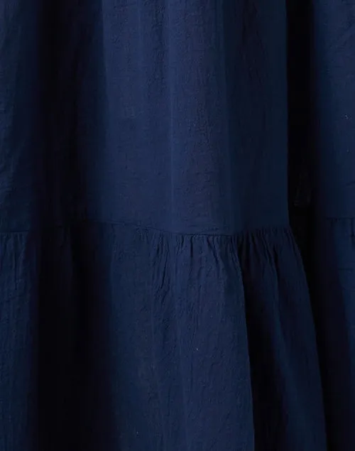 Giselle Navy Cotton Gauze Dress