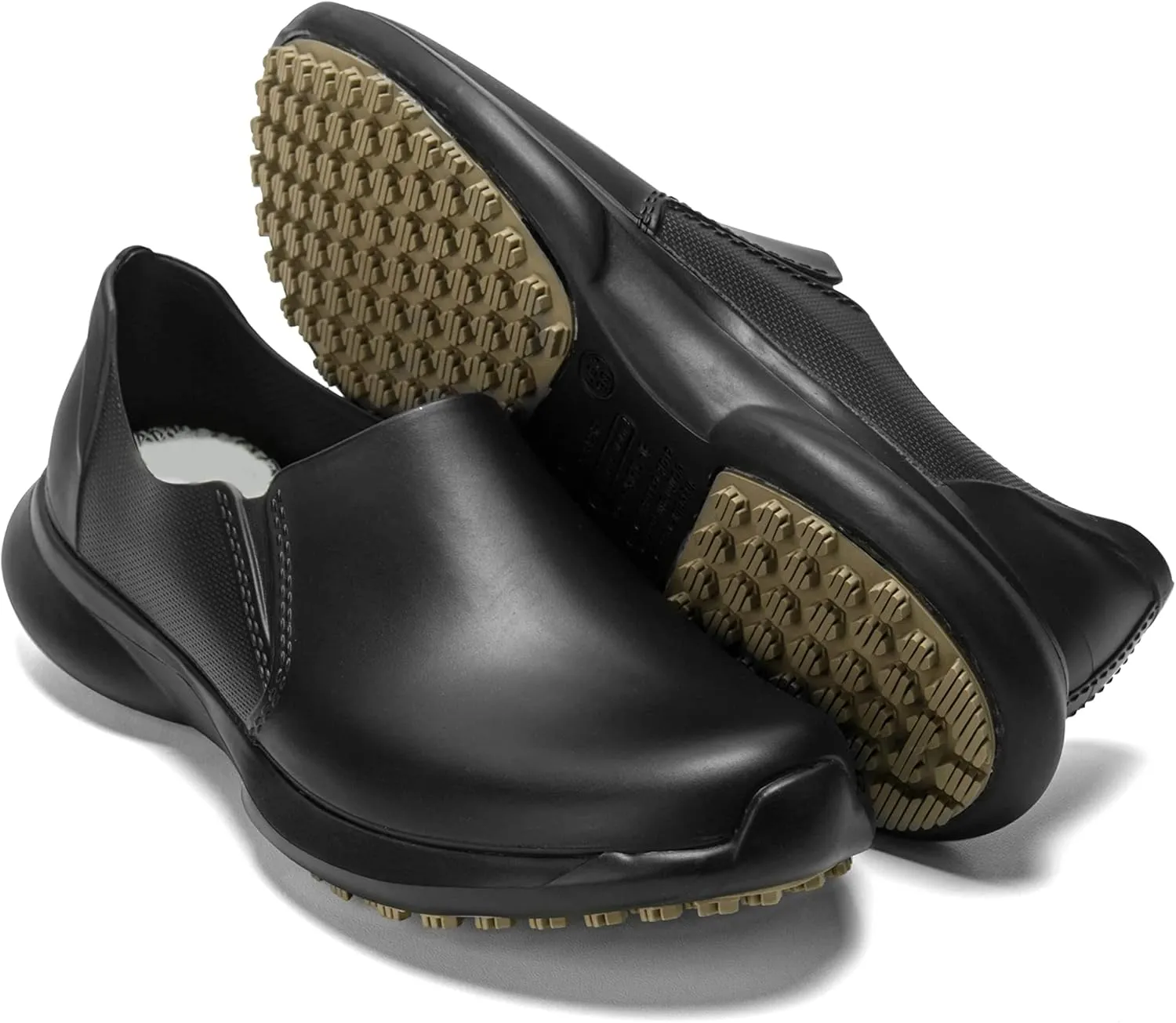 GRIP&COMFY Waterproof Shoes for Women - Slip on - Comfortable Non Slip Walking Rain Shoes - Soft Thermoplastic Rubber Sneakers - Garden Nurses Chefs All Weather Lightweight