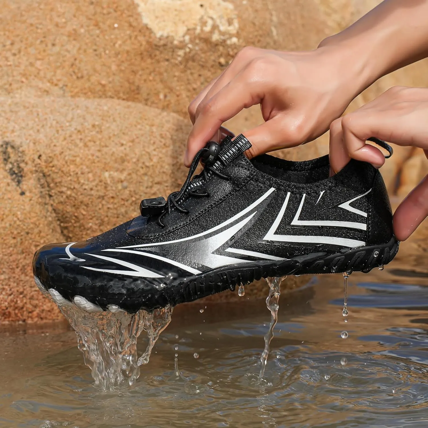 Grounding Allround Barefoot Shoes Non-Slip Healthy Breathable Fashion Trail Rnning Shoe Quick Dry Lightweight Active Shoes Wide Toe Hiking Zero Drop Shoe
