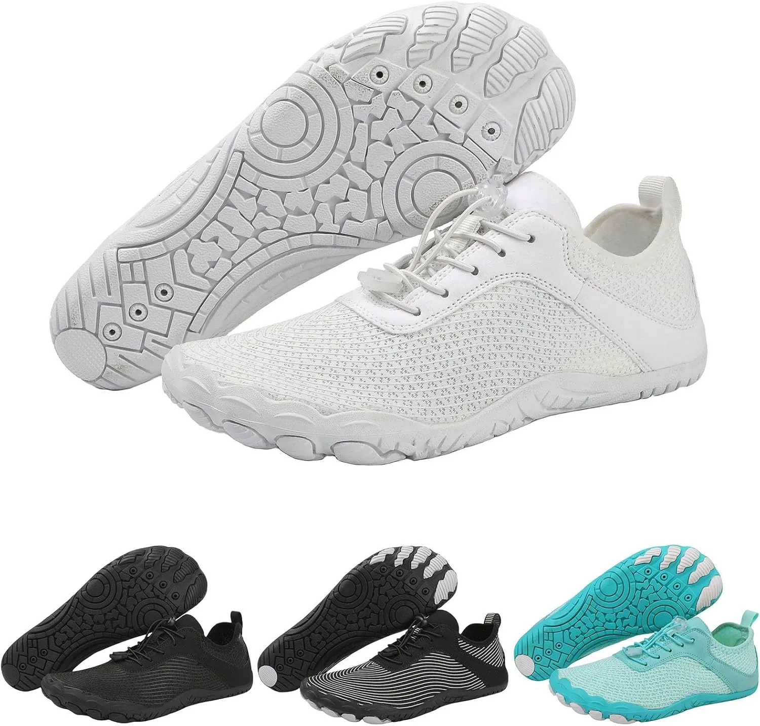 Hike Barefoot Shoes for Women Men Healthy & Non-Slip Barefoot Shoes with Wide Toe Box Lightweight Waterproof Athletic Sneakers Footwear Unisex