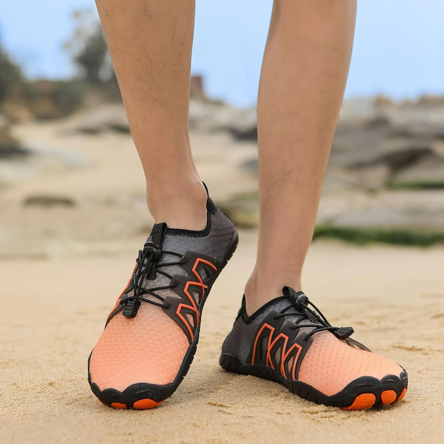 Hike Winter Footwear Barefoot Boots Mens Womens Waterproof & Non-Slip Barefoot Shoes Trail Running Quick Dry Outdoor Shoes Lightweight Athletic Sneakers