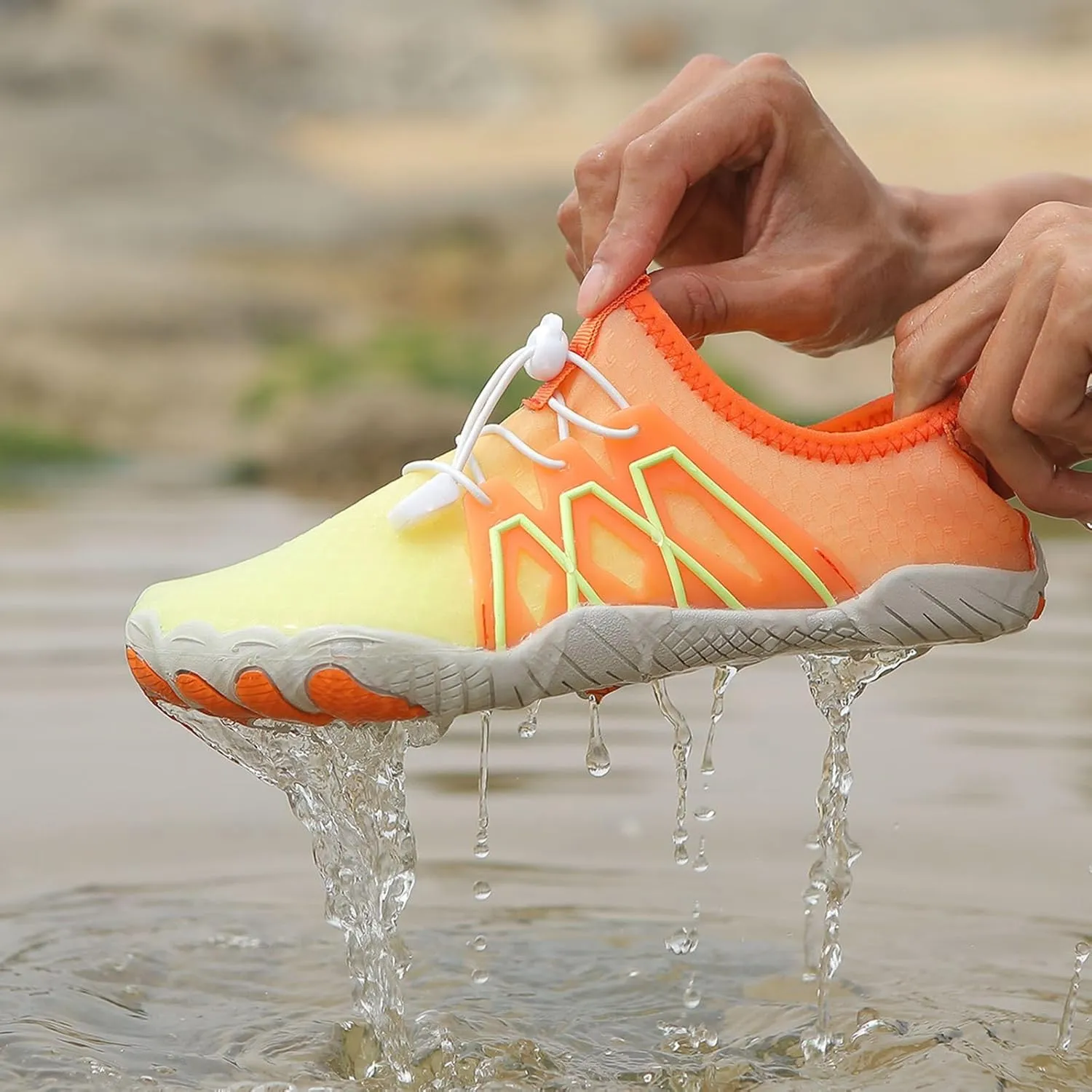 Hike Winter Footwear Barefoot Boots Mens Womens Waterproof & Non-Slip Barefoot Shoes Trail Running Quick Dry Outdoor Shoes Lightweight Athletic Sneakers