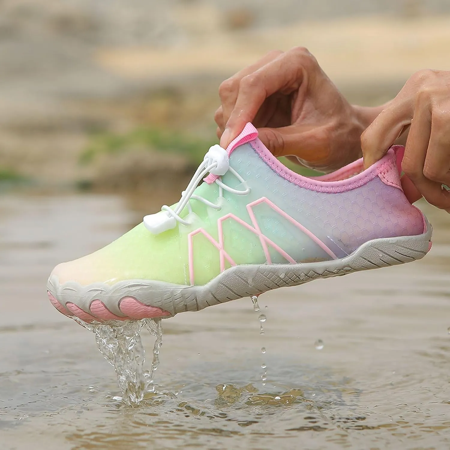Hike Winter Footwear Barefoot Boots Mens Womens Waterproof & Non-Slip Barefoot Shoes Trail Running Quick Dry Outdoor Shoes Lightweight Athletic Sneakers