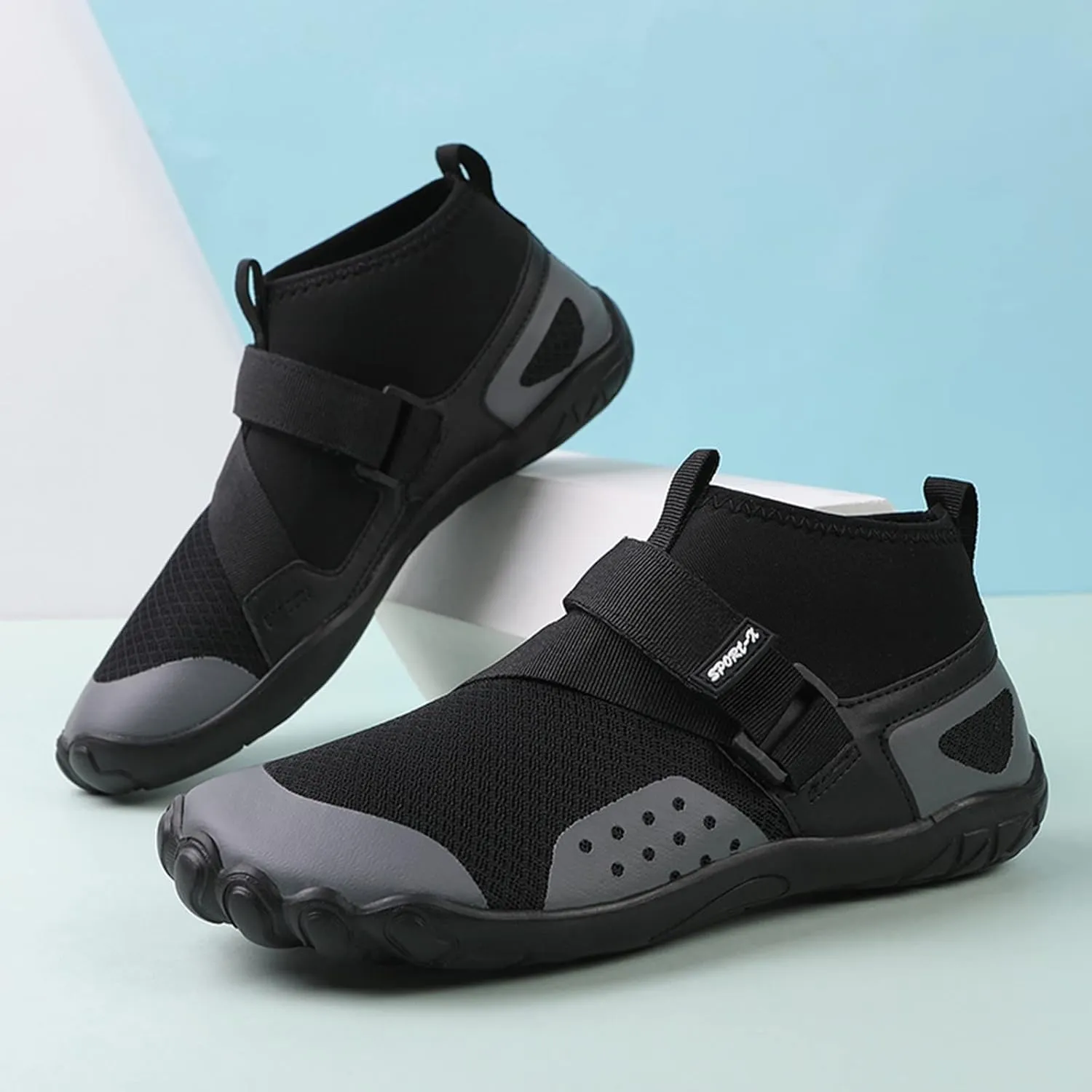 Hiking Barefoot Shoes for Women Men Breathable Non Slip Athletic Footwear Wide Toe Water Shoes for Boating Surfing