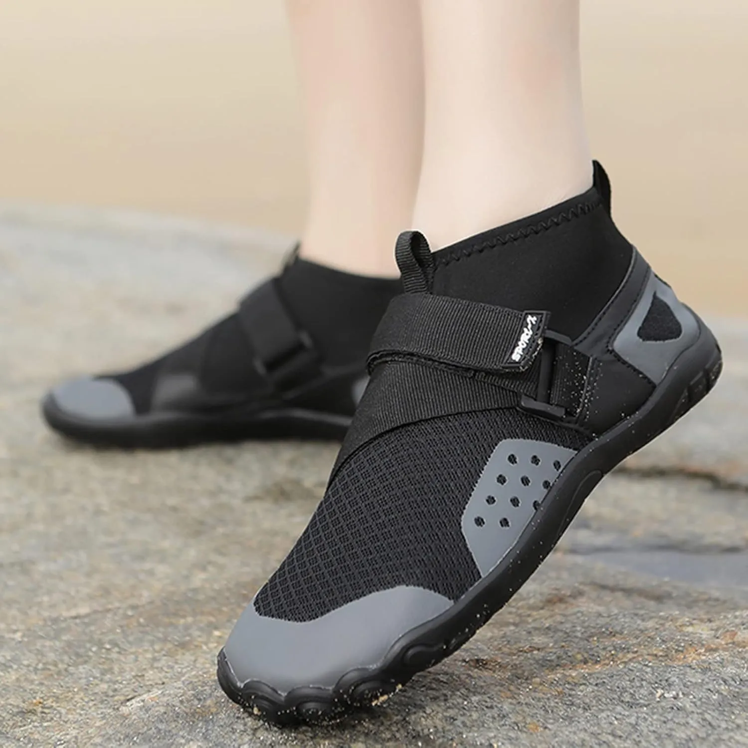 Hiking Barefoot Shoes for Women Men Breathable Non Slip Athletic Footwear Wide Toe Water Shoes for Boating Surfing