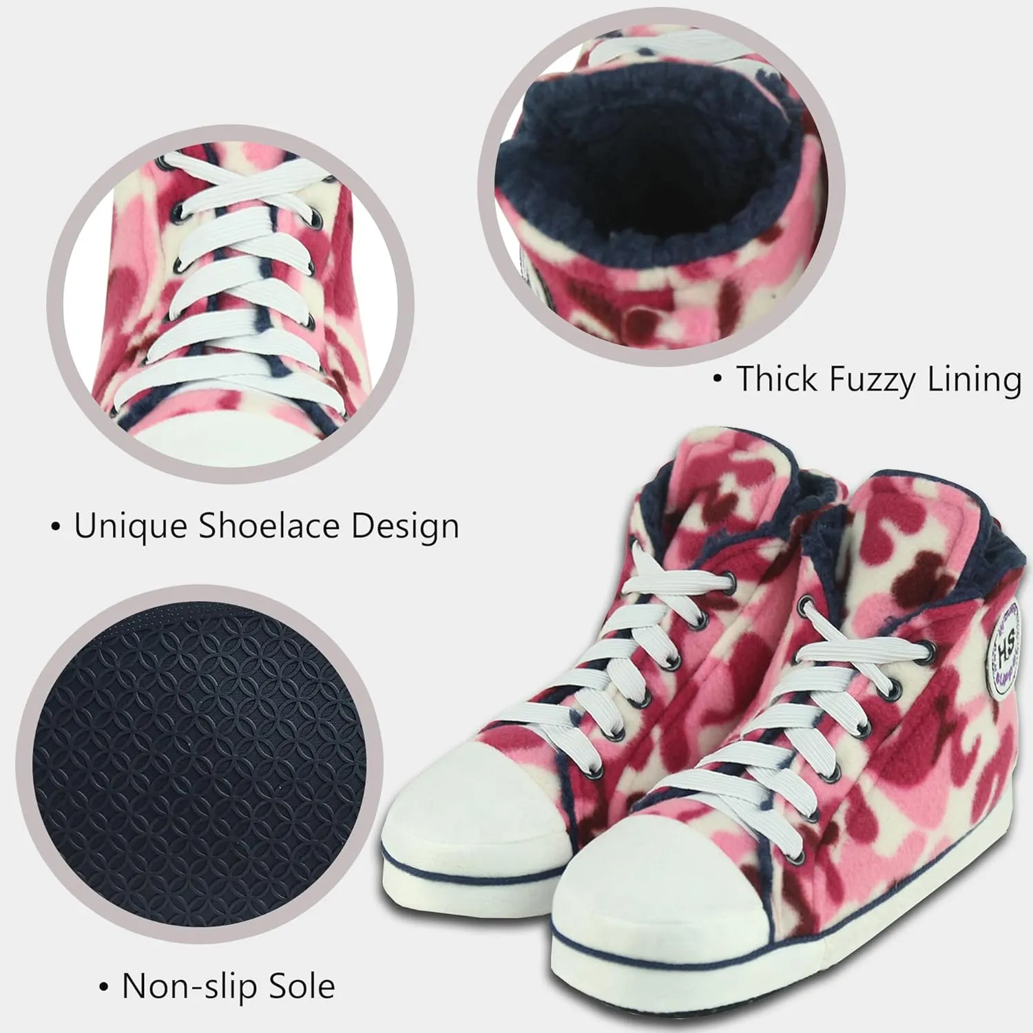 Home Slipper Men's Indoor House Sneakers Slippers, Fun Non-Slip Fashion Boots