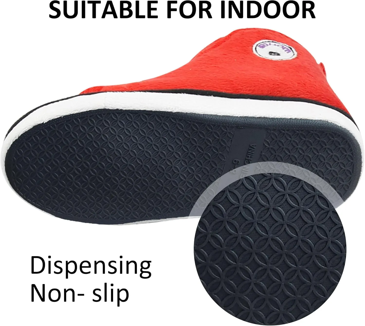 House Sneaker Slippers for Men Warm Winter Funny Cozy Indoor Sneakers Slipper Shoes Boys