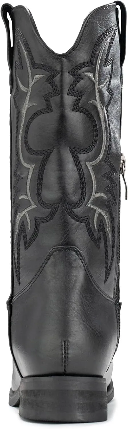 IUV Cowgirl Boots Cowboy Boots For Girls Boys Kids Toddler Fashion Western Boots Mid Calf Riding Shoes