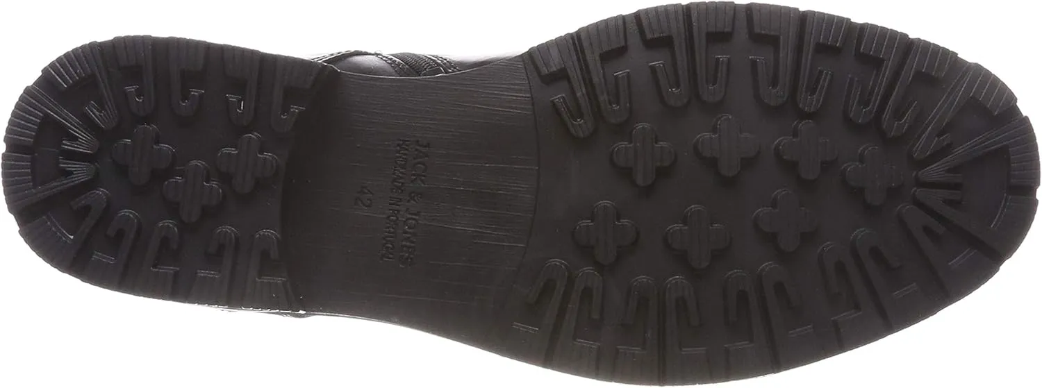 JACK & JONES Men's Jfwalbany Leather Brown Stone Sts Biker Boots