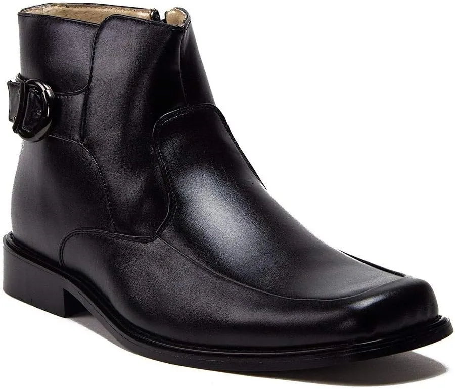 Jazamé Men's 49417 Tall Western Style Riding Square Toe Chelsea Dress Boots Botas Bota