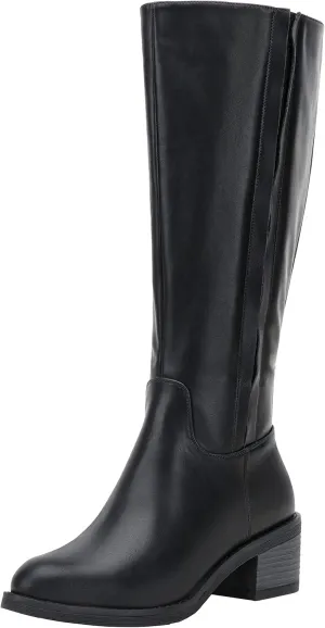 Jeossy Women's 9661 Knee High Boots, Fashion Riding Boots with Inside Zipper and Side Hidden Elastic Band