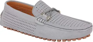 JIONS Mens Driving Penny Loafers Suede Moccasins Slip On Casual Dress Boat Shoes