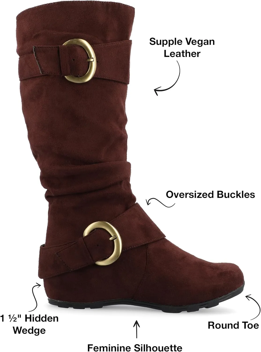 Journee Women's Extra Wide Calf Jester-01 Boots
