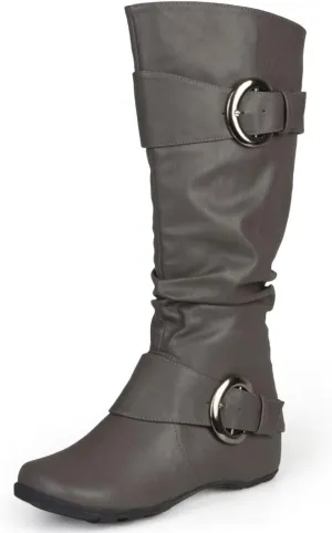 Journee Womens Paris Hidden Wedge Riding Boots