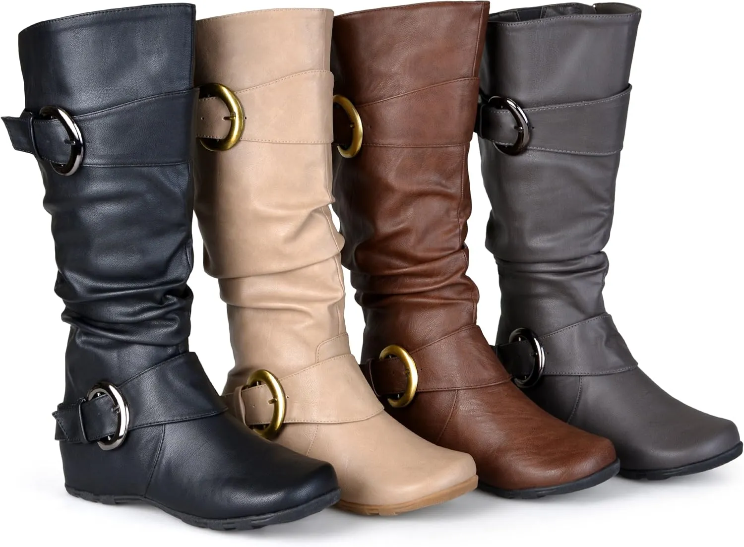 Journee Womens Paris Hidden Wedge Riding Boots
