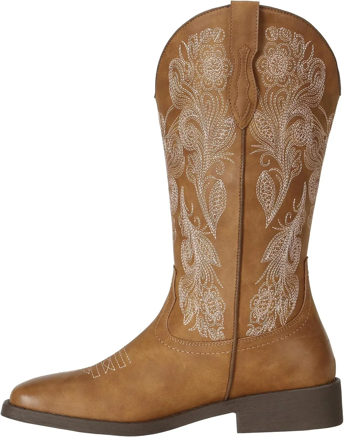 J's.o.l.e Ladies Floral Cowboy Boots for Women Square Toe Cowgirl Boots Fashion Western Boots