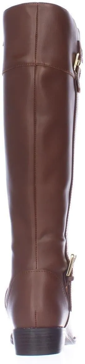 Karen Scott Womens Deliee 2 Zipper Round Toe Riding Boots