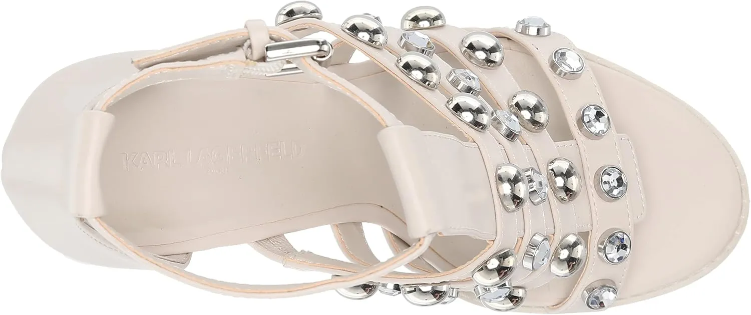 KARL LAGERFELD Women's Brexton T Strap Sandal