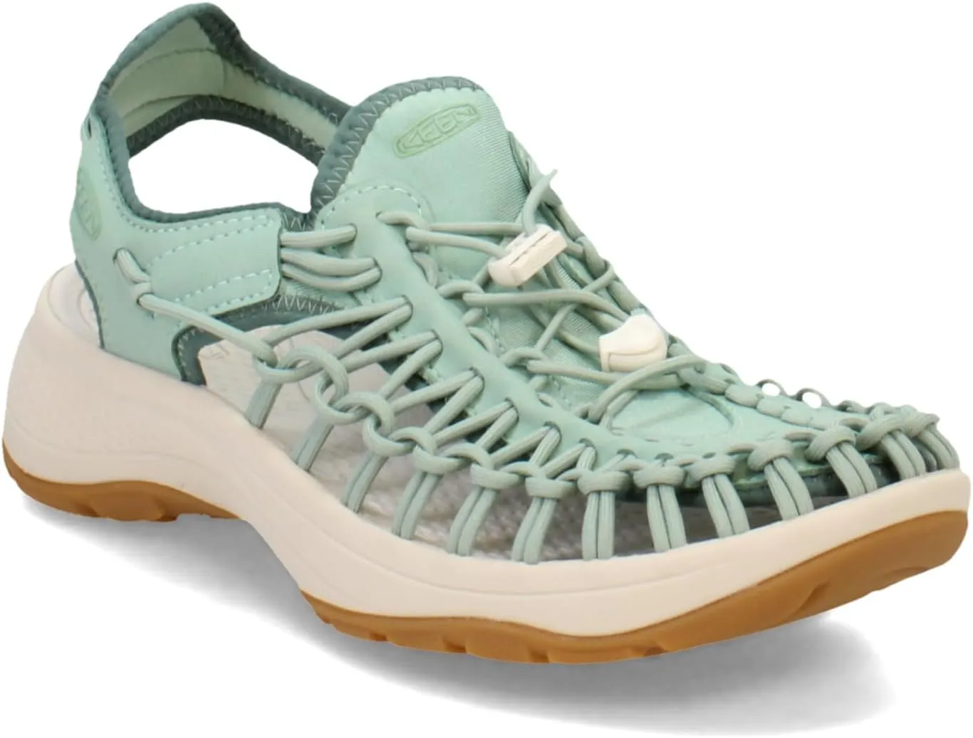 KEEN Women's Uneek Astoria Breathable Lifted Heel Two Cord Casual Water Sandals