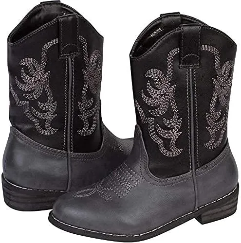 Kids Cowboy Boots Girl and Boy Horseback Riding Boots