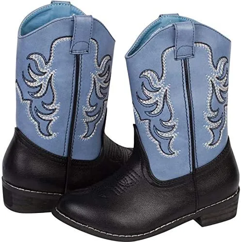 Kids Cowboy Boots Girl and Boy Horseback Riding Boots