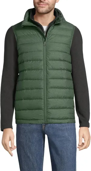 Lands' End Men's Wanderweight Ultralight Packable Down Vest