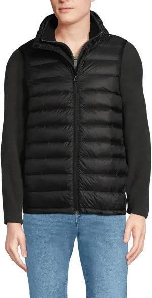 Lands' End Men's Wanderweight Ultralight Packable Down Vest