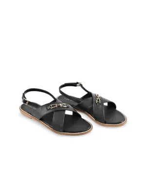 Lino Perros Women Open Toe Flats with Buckles
