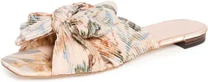 Loeffler Randall Women's Daphne Pleated Knot Flat Sandals